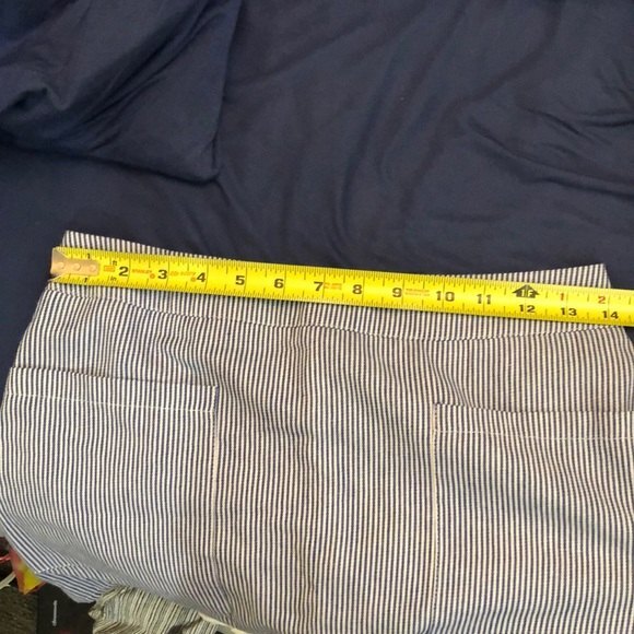 LF Seek The Label Striped Mini Skirt Blue White with Pockets size small EUC - Picture 6 of 8